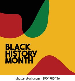 Black history month celebrations design template.	