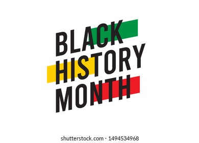 black history month celebrations modern design template.