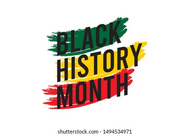 black history month celebrations modern design template.