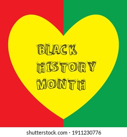 Black history month celebrations modern design template.