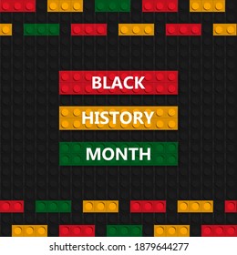 Black History Month colorful banner template. African culture celebration poster.