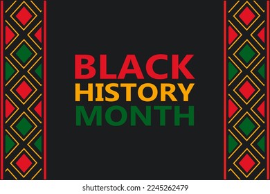 Black History Month colorful banner.