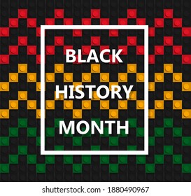 Black History Month concept. African culture celebration. Banner, poster, brochure or cover template.