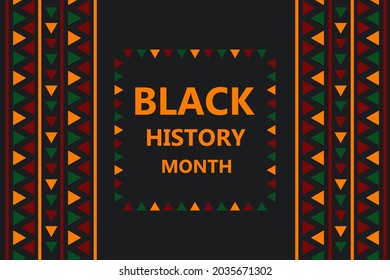 Black History Month Concept. African American Culture Celebration. Colorful Banner, Poster, Brochure, Flyer Template.