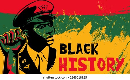 Black History Month Concept Background with Carter G Woodson free vector