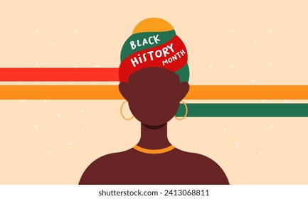 Black History Month Concept. Vector Illustration of African-American History Month