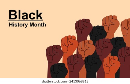 Black History Month Concept. Vector Illustration of African-American History Month