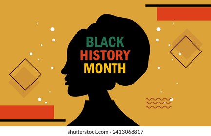 Black History Month Concept. Vector Illustration of African-American History Month