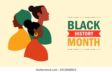 Black History Month Concept. Vector Illustration of African-American History Month
