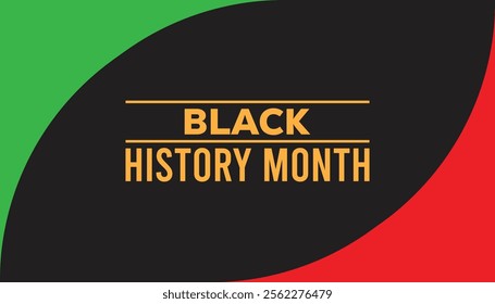 Black History Month creative concept design. Vector template for banner, greeting card, poster, prints, social media, flyer ,with background.