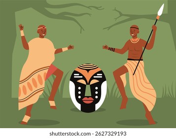 Black History Month Cultural Dance Illustration