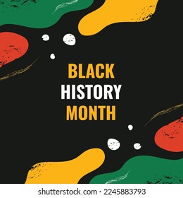 Black History Month Design Background For International Moment