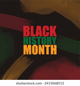 Black history month design banner, poster or social media post
