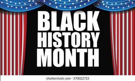 Black History Month design. For celebration and recognition in the month of February. EPS 10 vector.