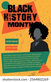 black history month design featuring afrocentric art and cultural pride elements