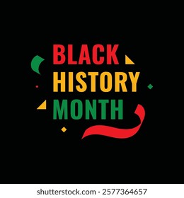 Black History Month Design Illustration Collection Set