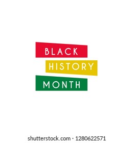 Black history month design template. Vector eps 10