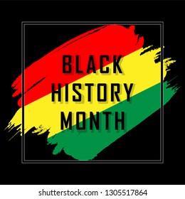 Black History Month design template.  vector eps 10