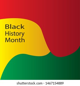 Black history month design template. Vector eps 10