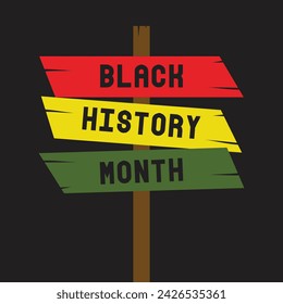 DISEÑO DEL MES DE LA HISTORIA NEGRA VECTOR REDES SOCIALES POST
