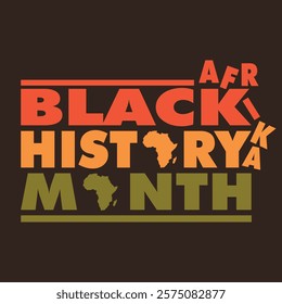 Black history month design vector 