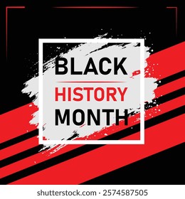 Black History Month EPS Vector template Design 