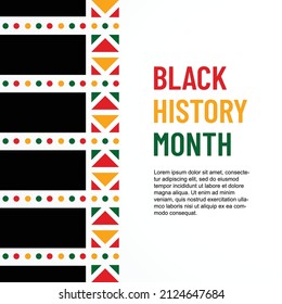 Black History Month Event Design Abstract