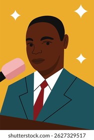 Black History Month Famous Figure Illustration