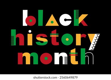 Black History Month February concept. African American History.