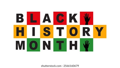 Black History Month February concept. African American History.