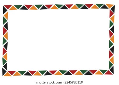 Black history month frame,Borders And Frames Black history month , Frame for Juneteenth  with space for text .colorful abstract rectangle frame.	 svg