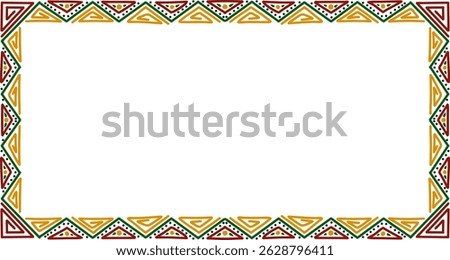Black history month frame,Borders And Frames Black history month , Frame for Juneteenth with space for text .colorful abstract rectangle frame