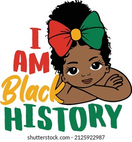 Black History Month. Black Girl Magic. African American Celebrate. vector illustration design graphic. Poster, card, banner, background.