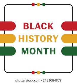 Black history month greeting card