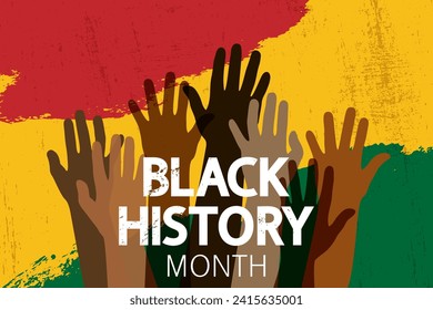 Black History Month greeting concept. African-American History Month.