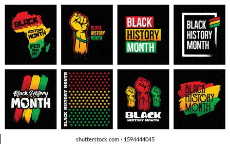 Black History Month Grunge Banner Design