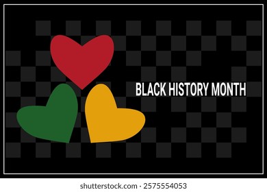 Black History Month. Holiday banner. Vector.