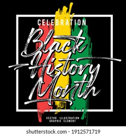 black history month holiday celebration abstract element vector illustration