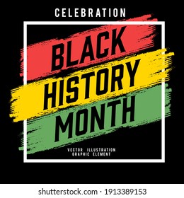 black history month holiday celebration abstract element vector illustration