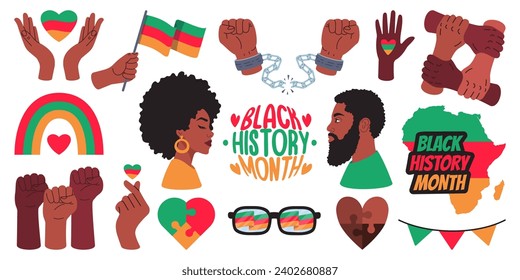 Black History Month Illustration Set