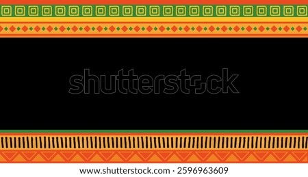Black History Month and Juneteenth seamless pattern. A celebration of American history, African American Independence Day design. Poster, banner, card template