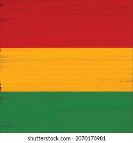 Black History Month, Junetheen, Kwanzaa backdrop. Pan African flag artistic hand drawn paint background, banner, postcard, flyer vector design.