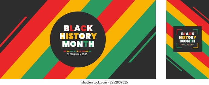 black history month landscape and portrait background. black history month 2023 banner. African American History or Black History Month. Celebrated annually in February in the USA, Canada.  