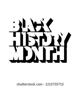 Black History Month Logo design. Vector illustration.