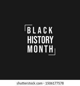 Black History Month Logo Template Vector