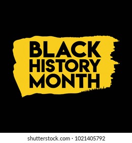 Black History Month Logo Vector Template Design