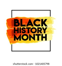 Black History Month Logo Vector Template Design