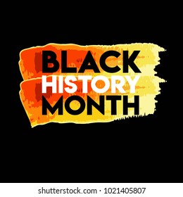 Black History Month Logo Vector Template Design