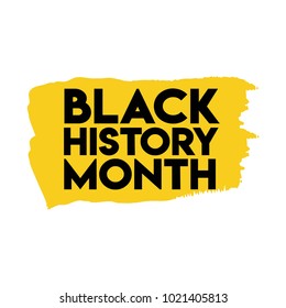 Black History Month Logo Vector Template Design