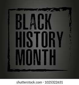 Black History Month Logo Vector Template Design